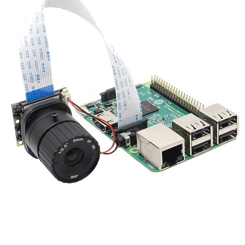 Raspberry Pi 3 B+ 5MP Camera IR-CUT 5MP 4 6 8 mm Focal Adjustable Length Night Vision NoIR Camera for Raspberry Pi 3 Model B+