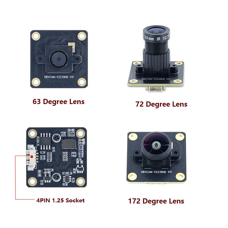 OV7725 480P 0.3MP 60FPS HD USB Camera Module For Qr Code Scanner Machine